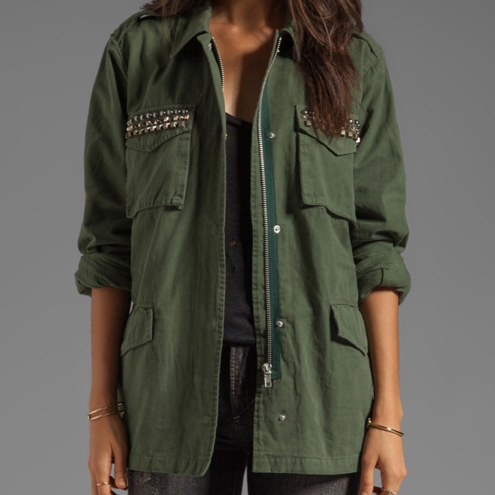 ❤️1-DAY SALE!❤️BB DAKOTA STUDDED ARMY JACKET